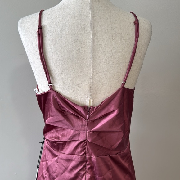 ASTR Pink Maxi Slip Dress Spaghetti Strap V-Neck - Picture 8 of 9